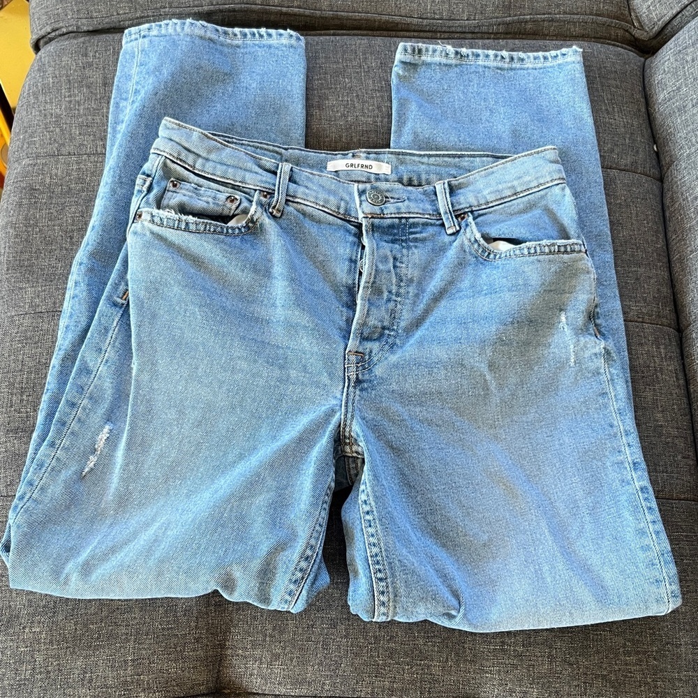 GRLFRND "Helena" Midrise straight leg jeans size 25